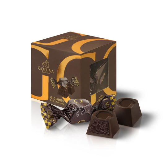 Godiva Dark Chocolate Vanilla G Cube Truffle 5pcs