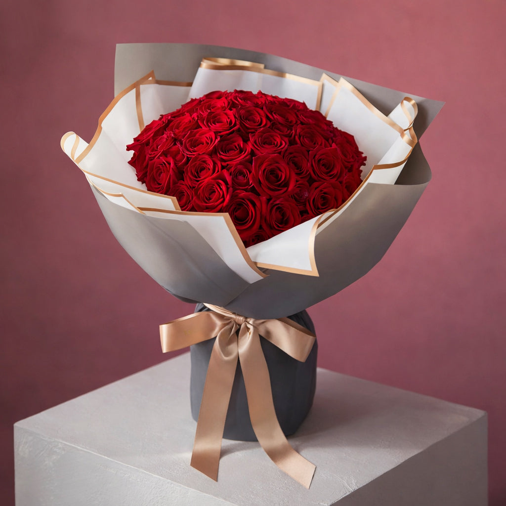 Valentine's day - Endless Love (49 pcs Preserved Roses from Ecuador)