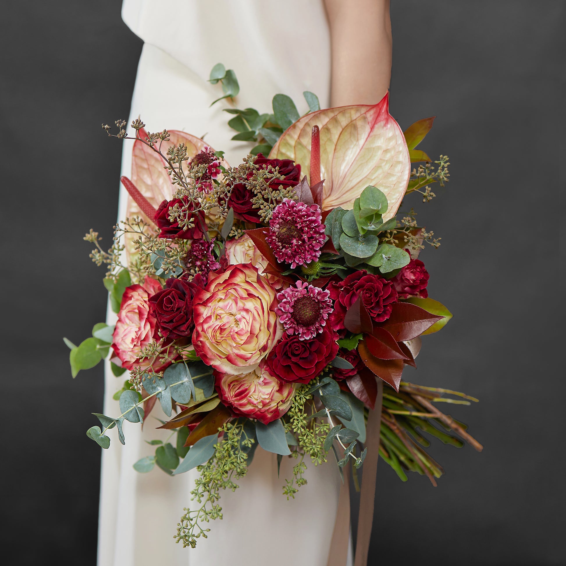 burgundy bridal bouquet